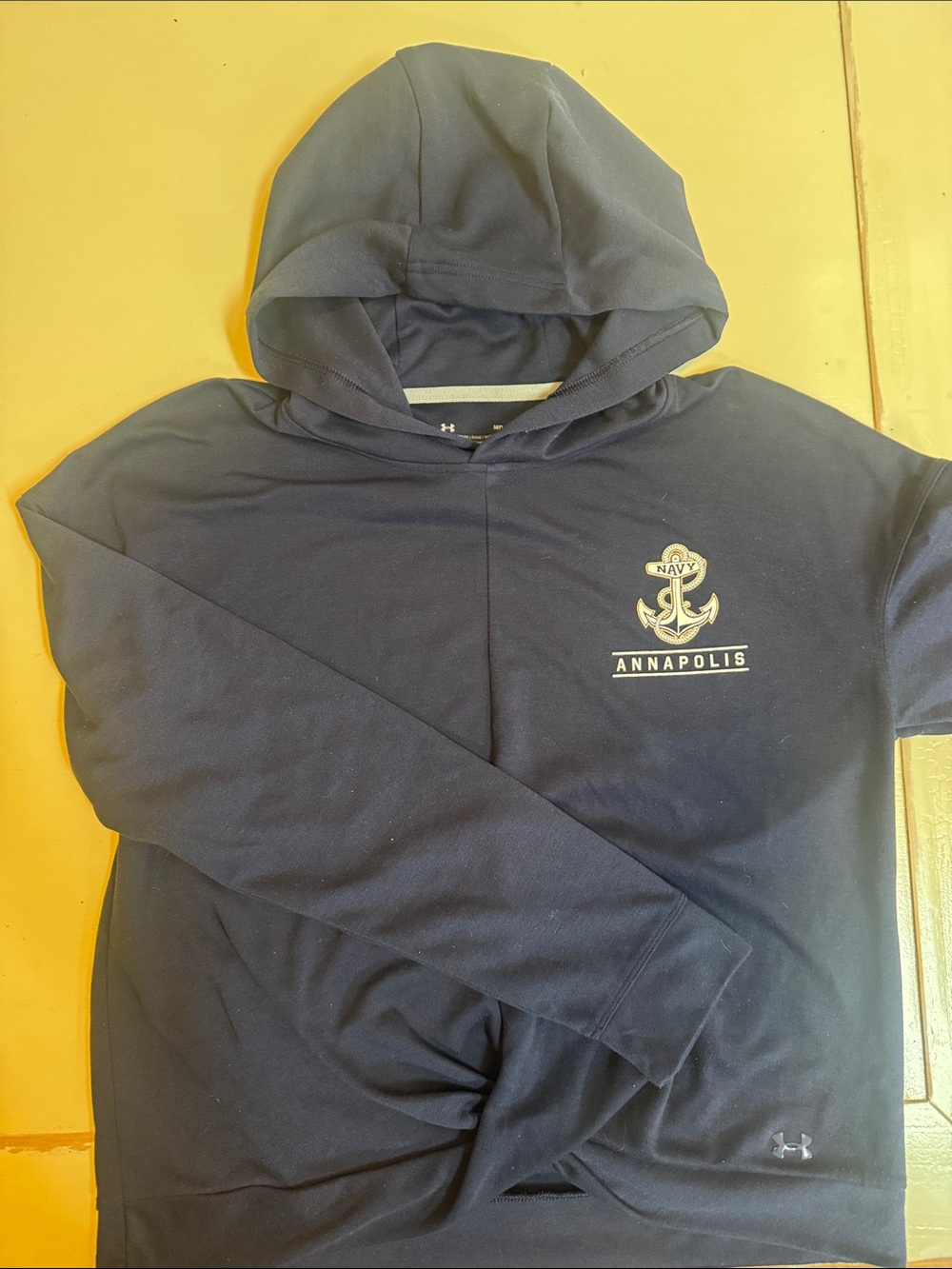 Under Armour Navy Annapolis Anchor Hoodie - Womens